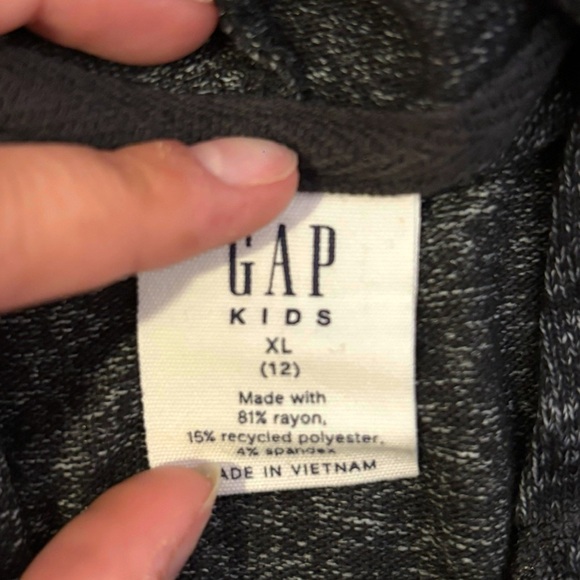 GAP Girls Charcoal Gray Hoodie Size XL - Picture 3 of 4